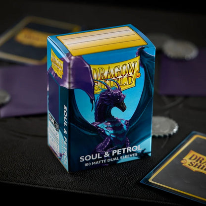 Dragon Shield 100ct Dual Matte Sleeves - Soul & Petrol