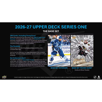 2026-27 Upper Deck Series 1 Hockey Blaster 20-Box Case