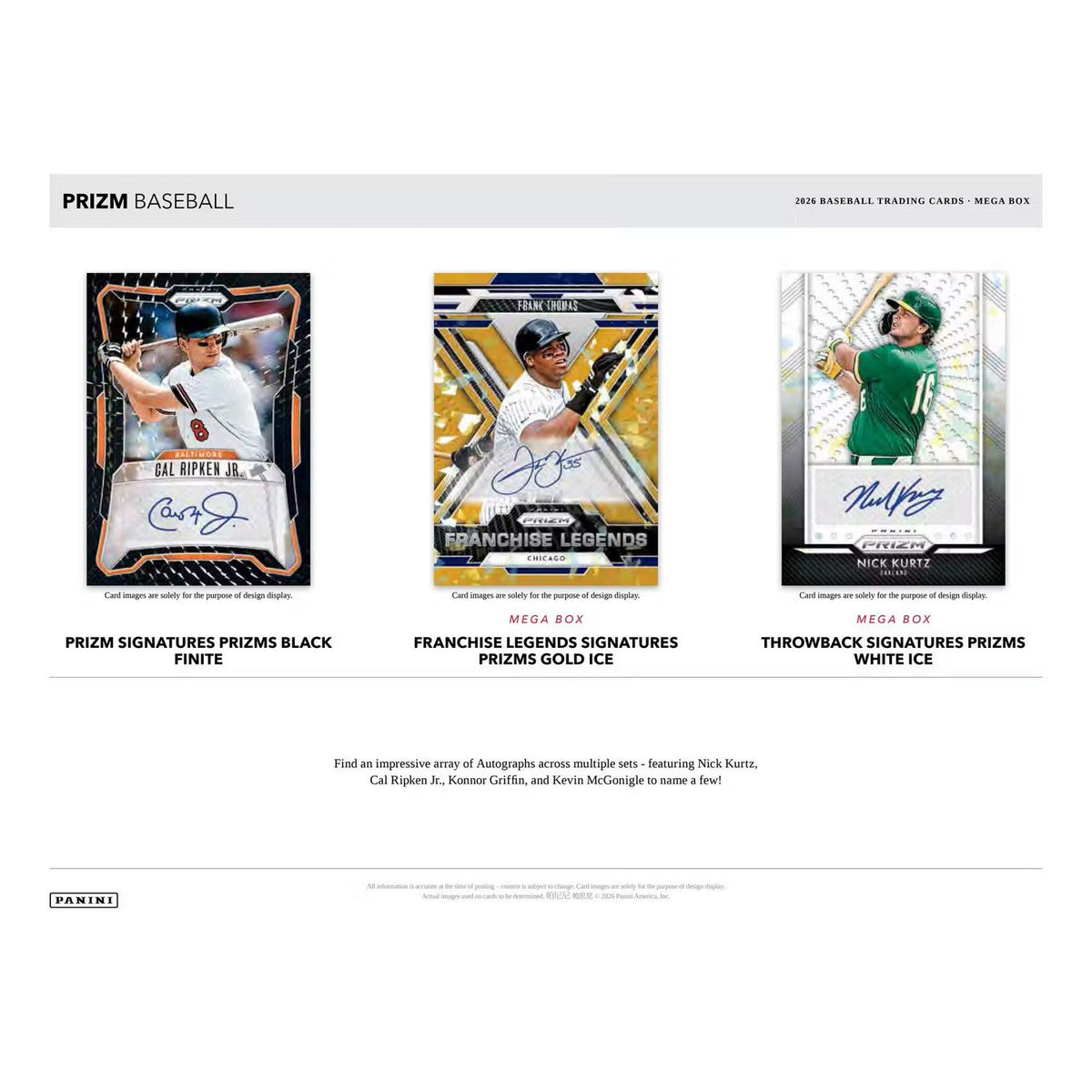 2026 Panini Prizm Baseball Mega Box (Pink Ice Prizms!)