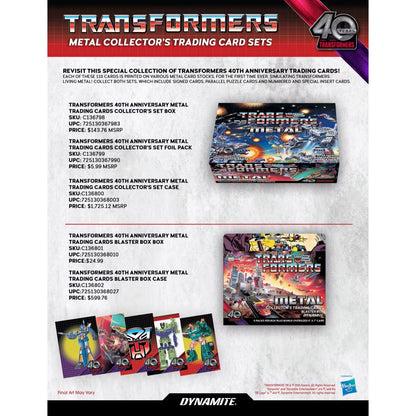 2026 Dynamite Transformers Metal Blaster Box