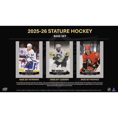 2025-26 Upper Deck Stature Hockey Hobby Box *Contact Us To Order*