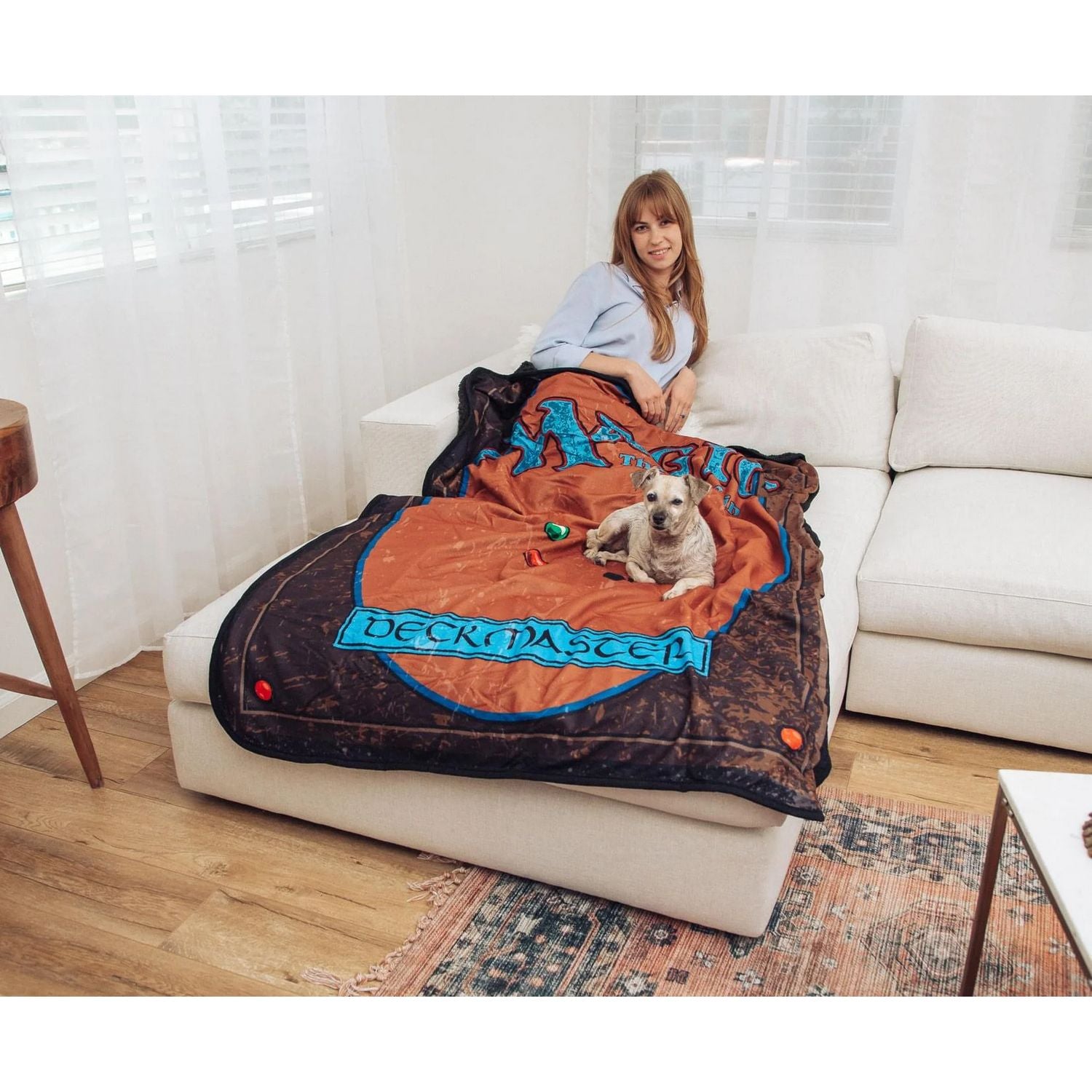 Toynk Magic: The Gathering Card Back Fleece Throw Blanket | 45 x 64 Inches、Toynk、kayou
