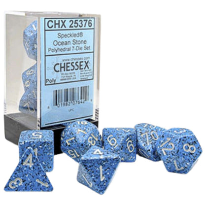 Chessex: Speckled Ocean Stone Polyhedral 7-Dice Set