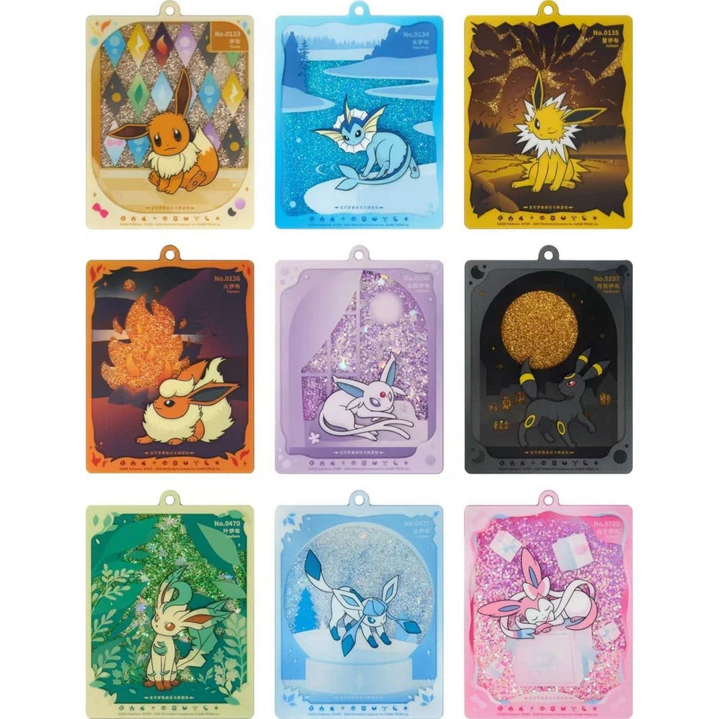 Pokemon: Chinese Terastal Grand Gathering CSV9.5C Eeveelution Pendant Gift Box