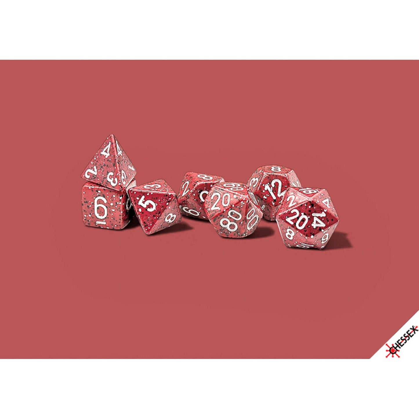 Chessex: Speckled Lava Stone Polyhedral 7-Dice Set