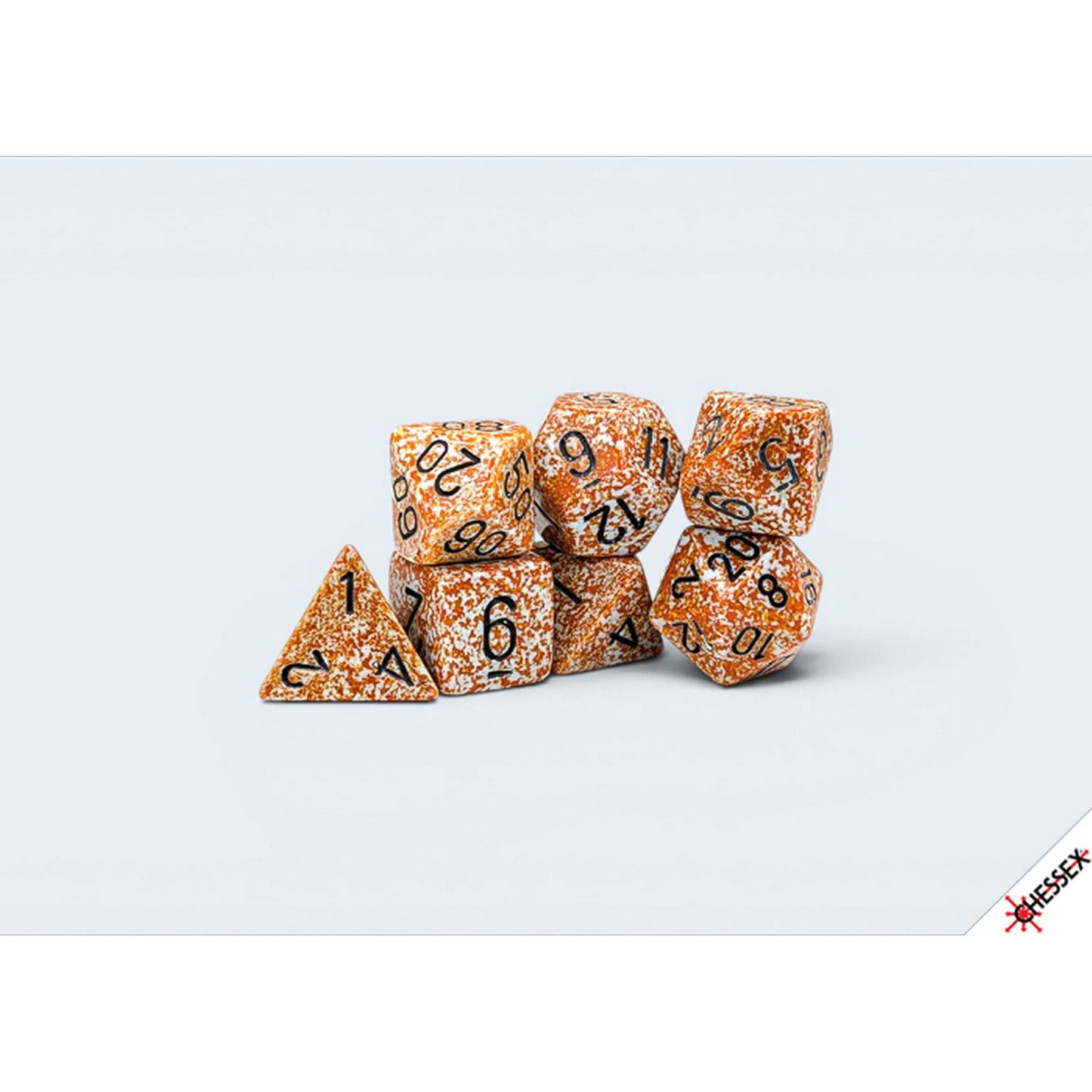 Chessex: Speckled Rust Polyhedral 7-Dice Set