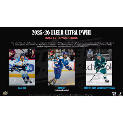 2025-26 Upper Deck Fleer Ultra PWHL Hockey Hobby Box *Contact Us To Order*