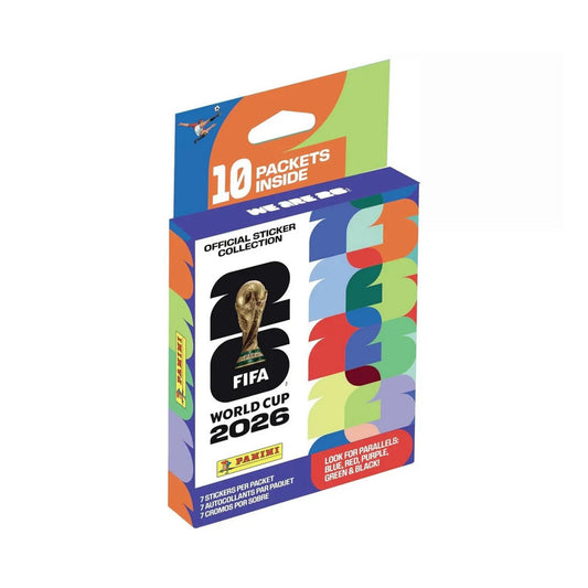 2026 Panini FIFA World Cup Soccer 10ct Sticker Pack Mega Hanger Box
