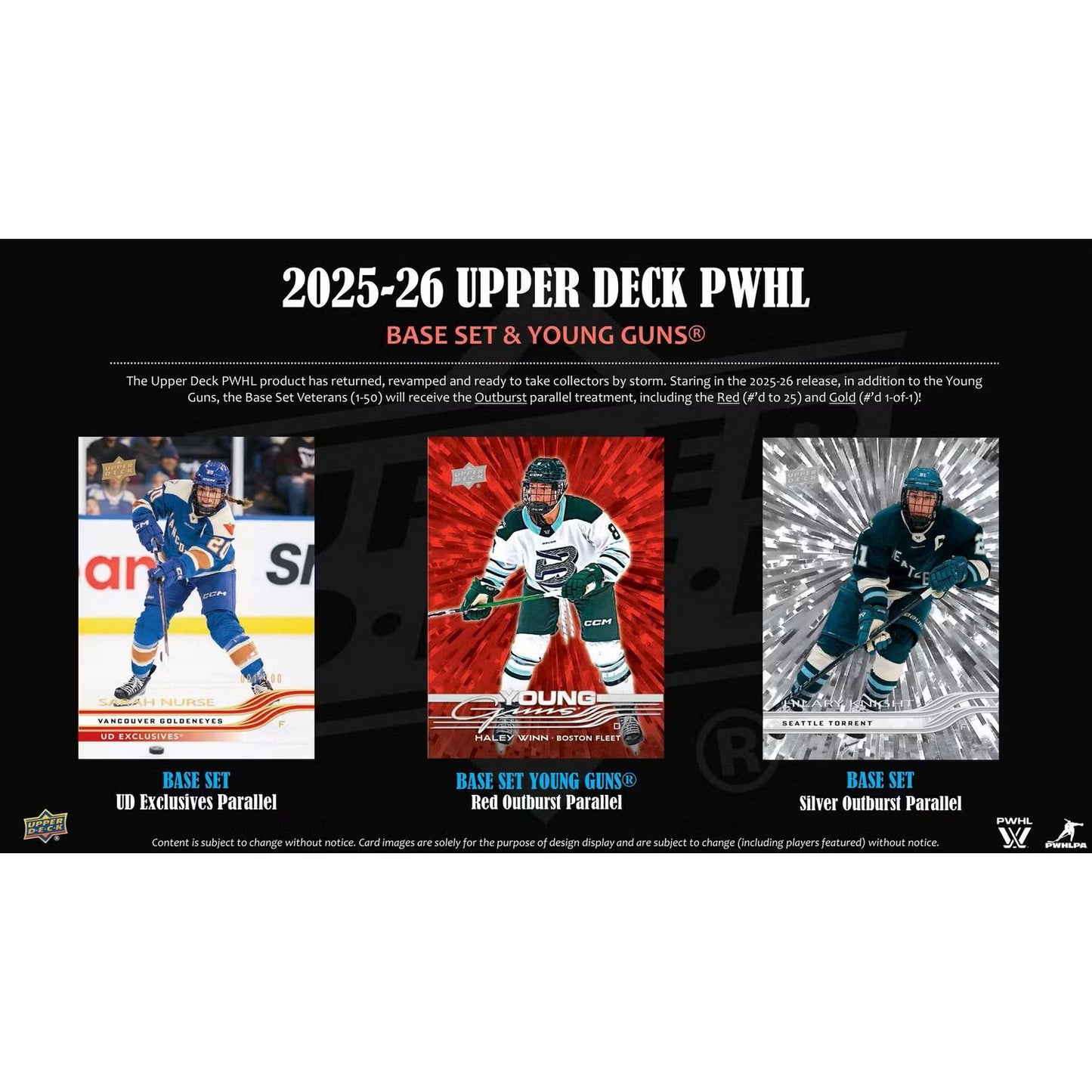 2025-26 Upper Deck Professional Women’s Hockey League Hobby Box *Contact Us To Order*