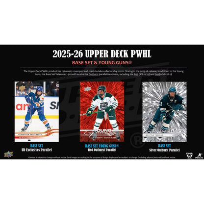 2025-26 Upper Deck Professional Women’s Hockey League Hobby Box *Contact Us To Order*