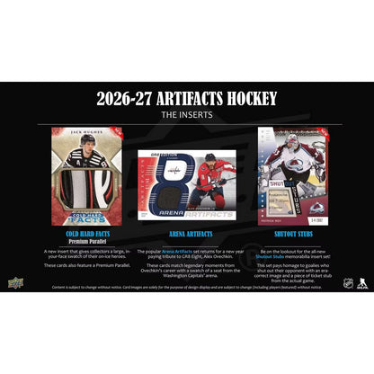 2026-27 Upper Deck Artifacts Hockey Hobby Box *Contact Us To Order*