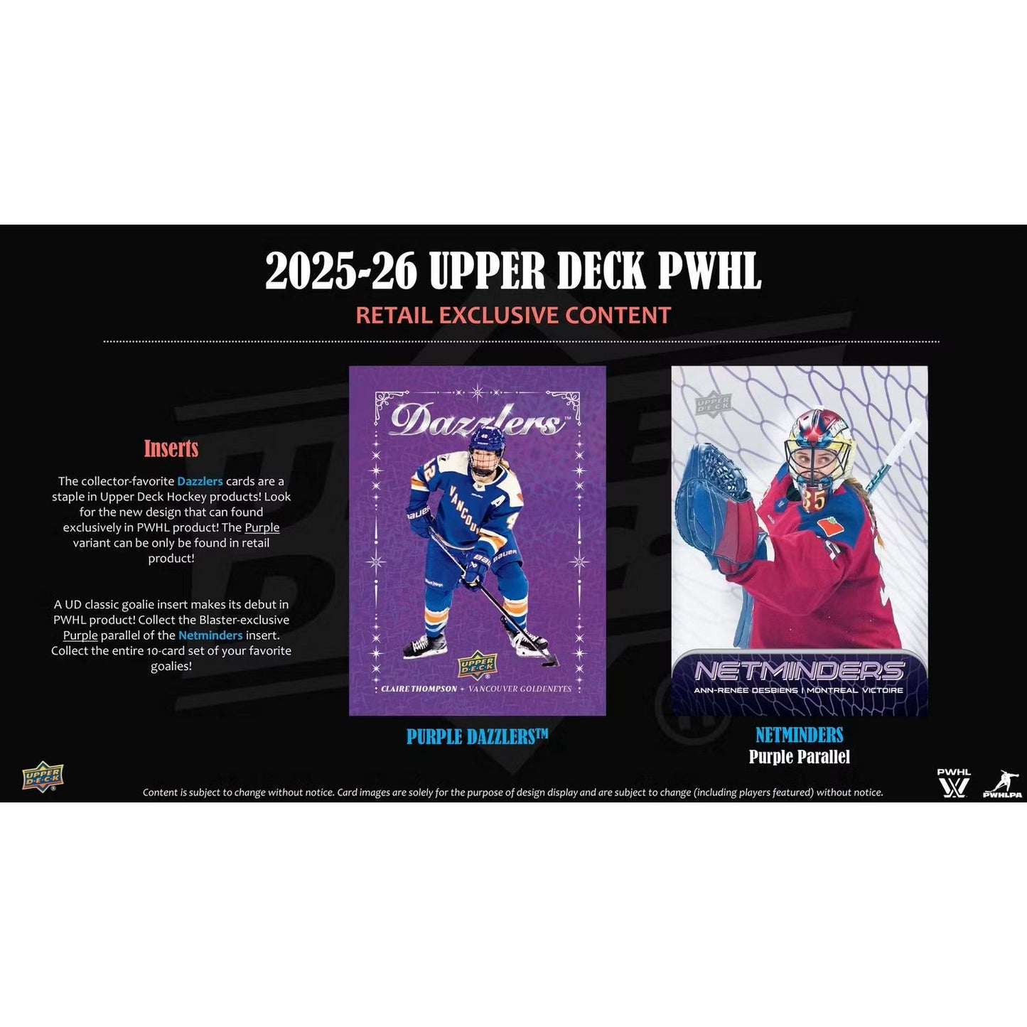 2025-26 Upper Deck PWHL Professional Women's Hockey League Blaster Box