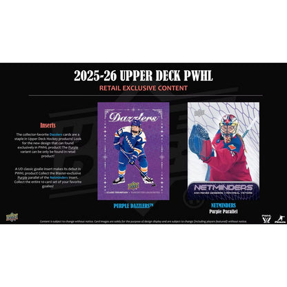 2025-26 Upper Deck PWHL Professional Women's Hockey League Blaster Box