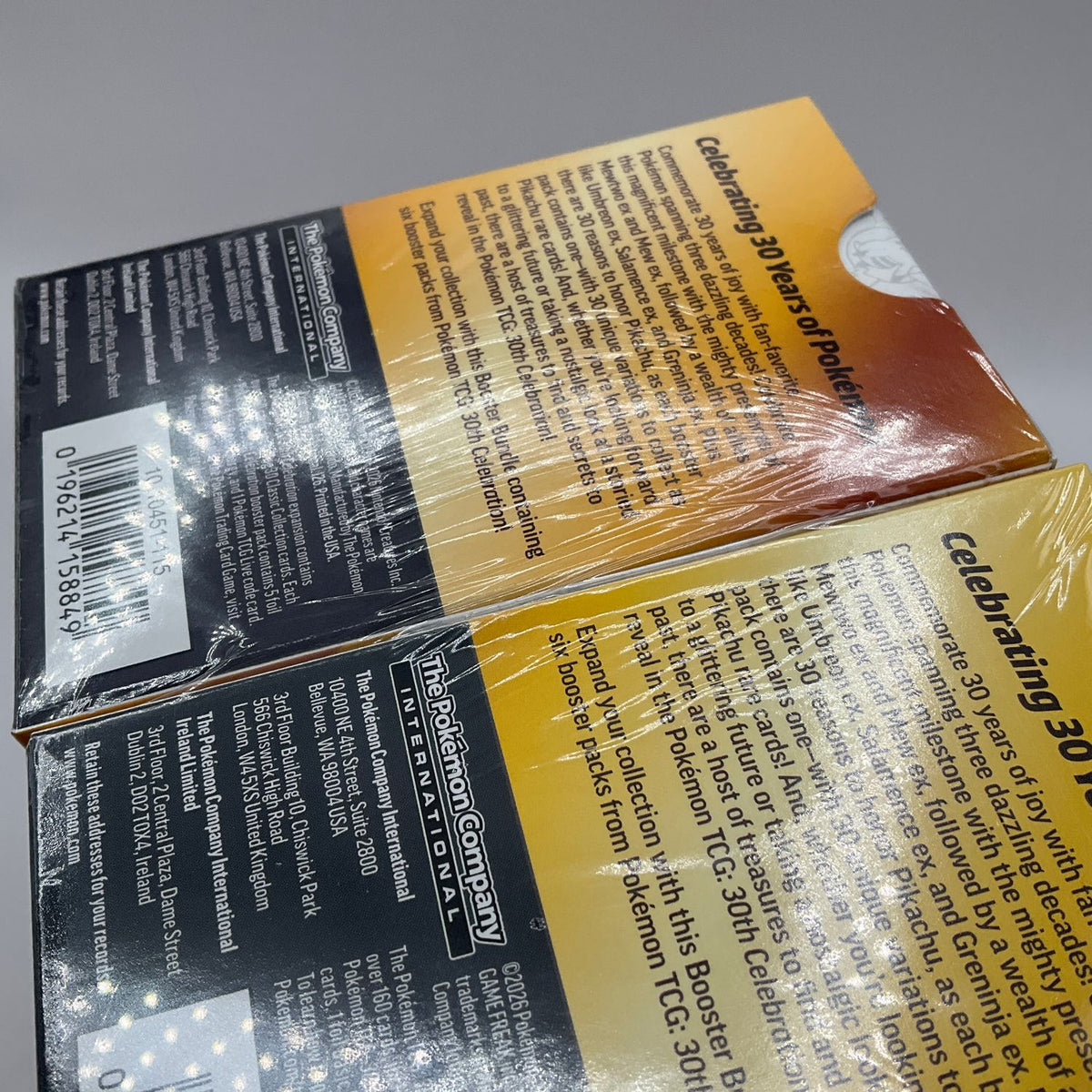 Pokemon: *Package Error* 2x 30th Celebration Booster Bundles Wrapped Together #1