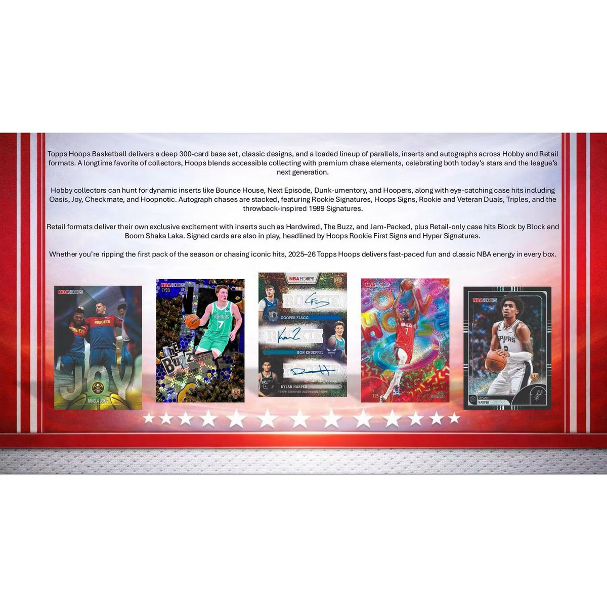 2025-26 Topps NBA Hoops Basketball Fanatics Blaster Box