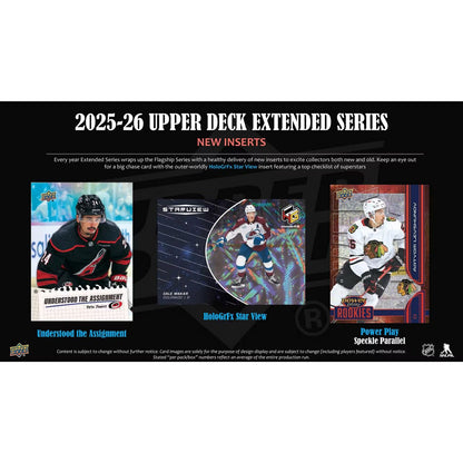 2025-26 Upper Deck Extended Series Hockey Blaster Box