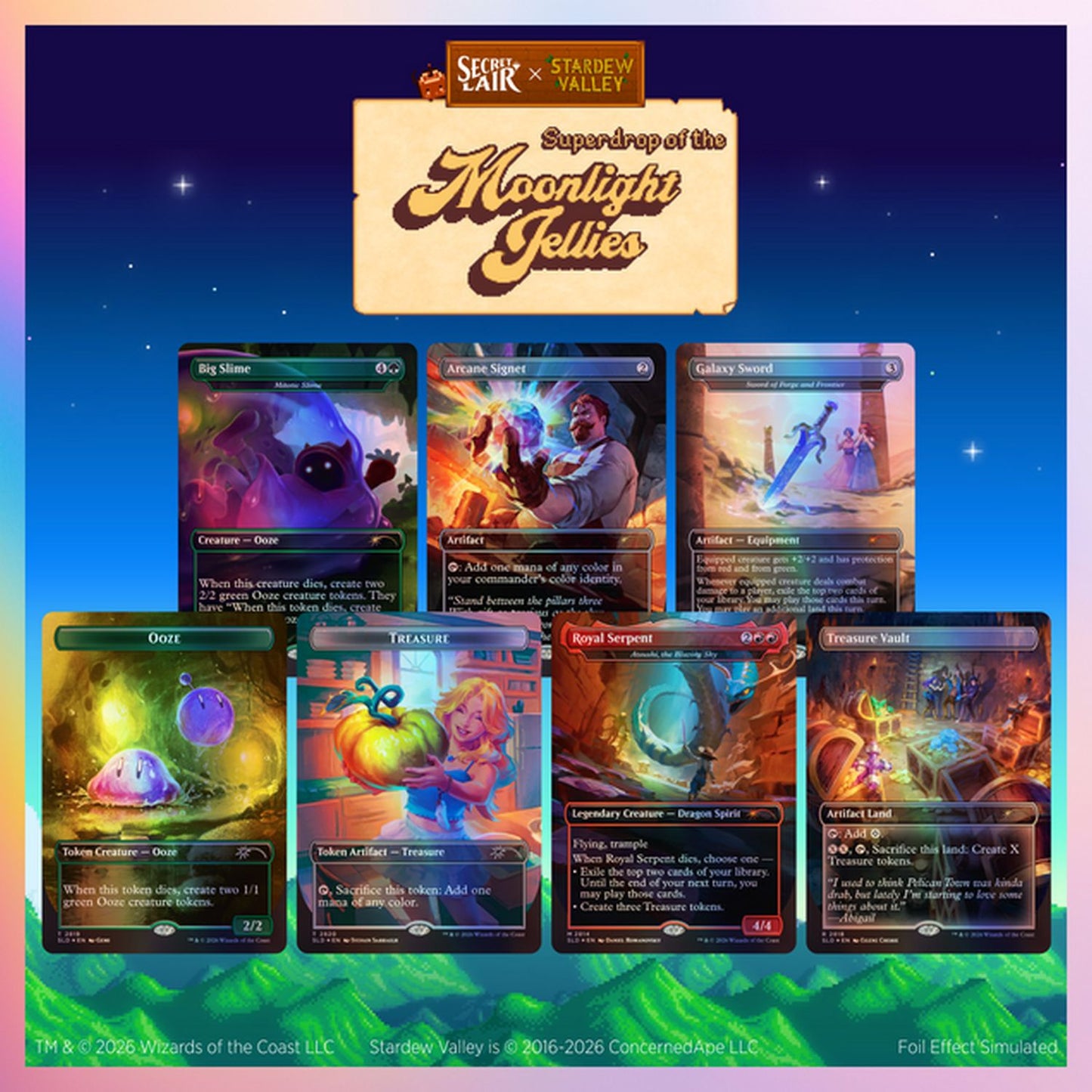 Magic the Gathering: Secret Lair x Stardew Valley: A Flicker in the Deep [Traditional Foil]