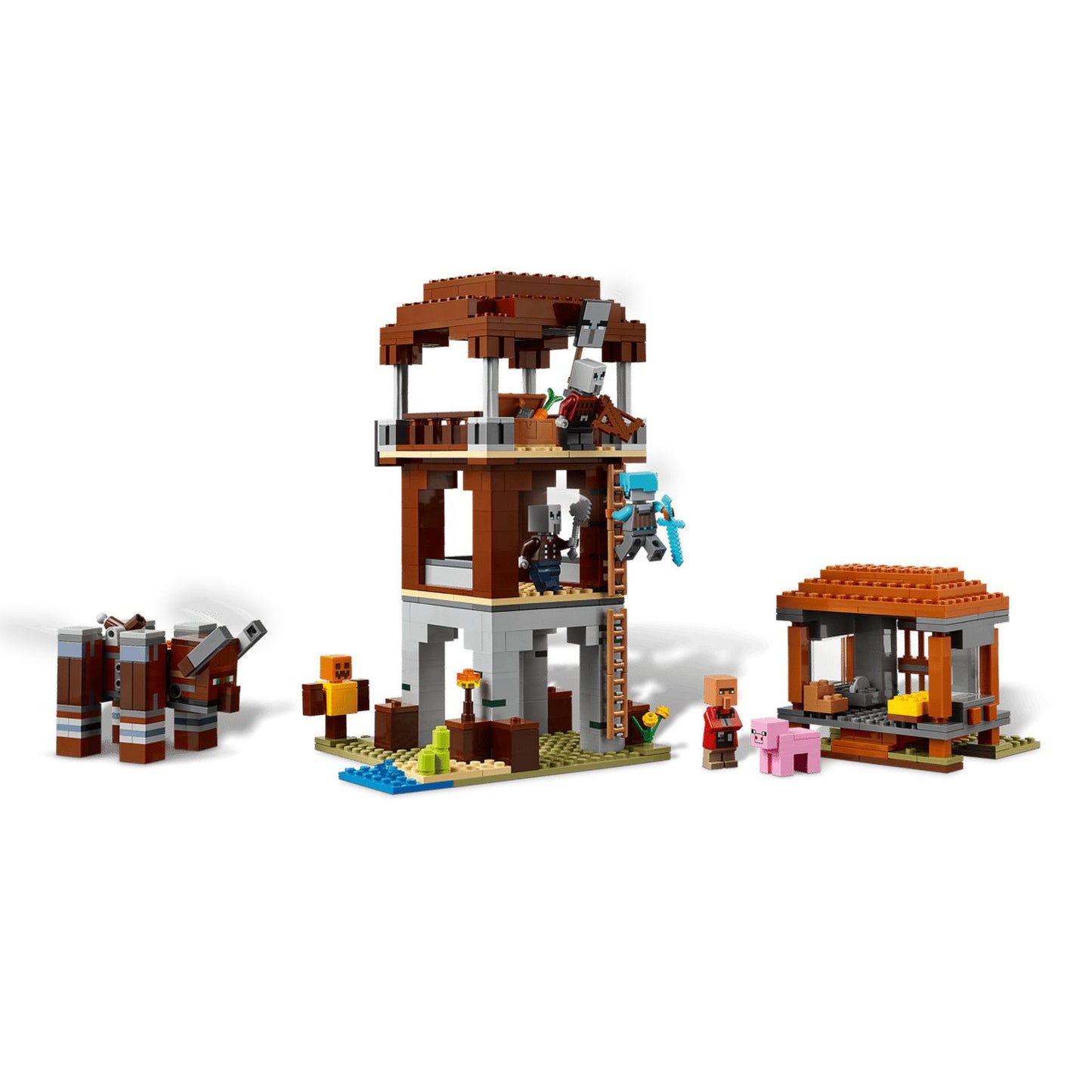 LEGO The Pillager Outpost and Ravager 21278