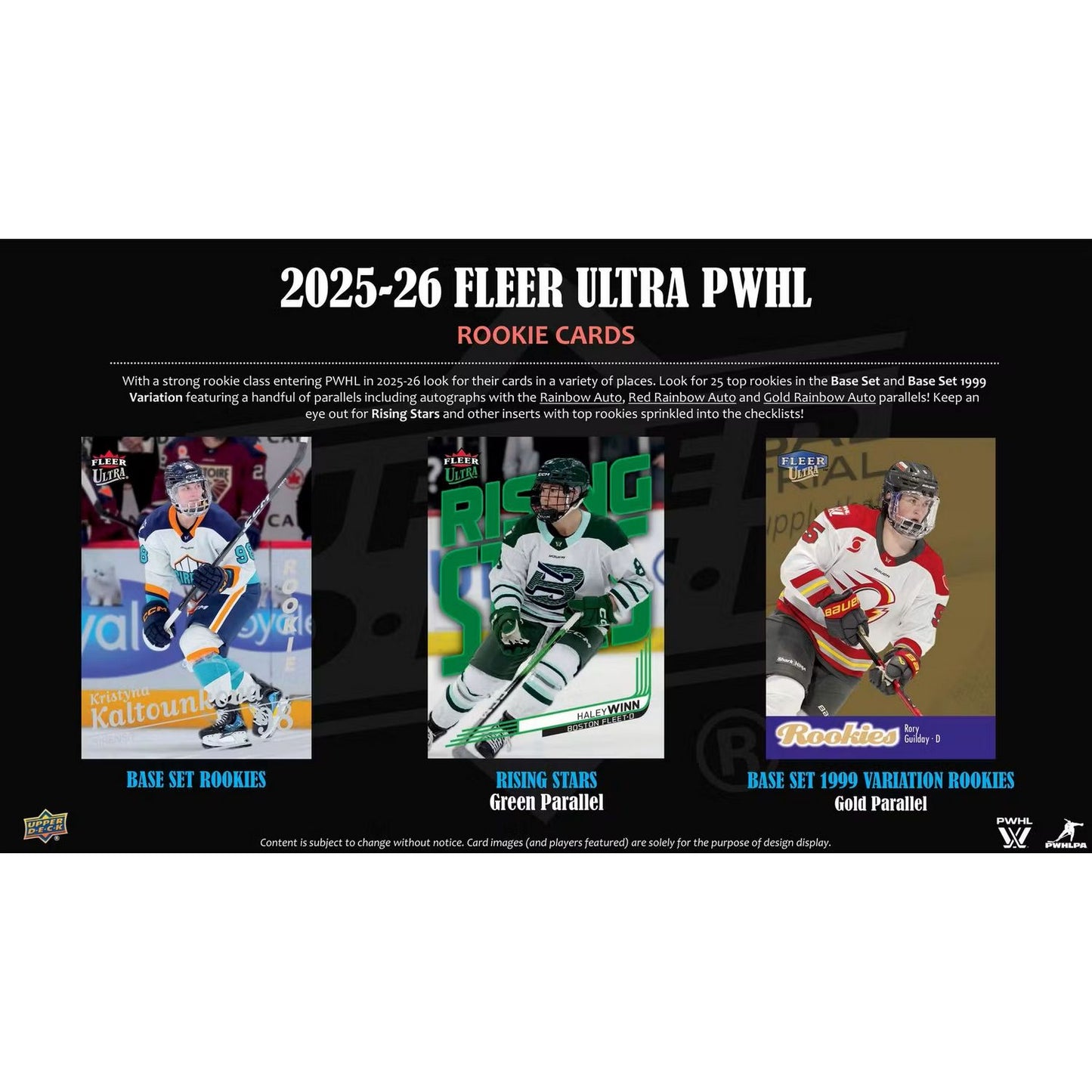 2025-26 Upper Deck Fleer Ultra PWHL Hockey Hobby Box *Contact Us To Order*