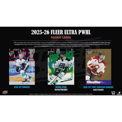 2025-26 Upper Deck Fleer Ultra PWHL Hockey Hobby Box *Contact Us To Order*