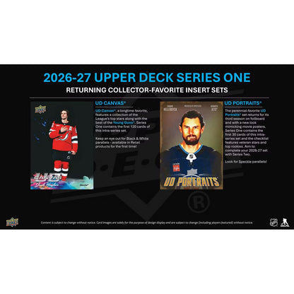 2026-27 Upper Deck Series 1 Hockey Blaster Box