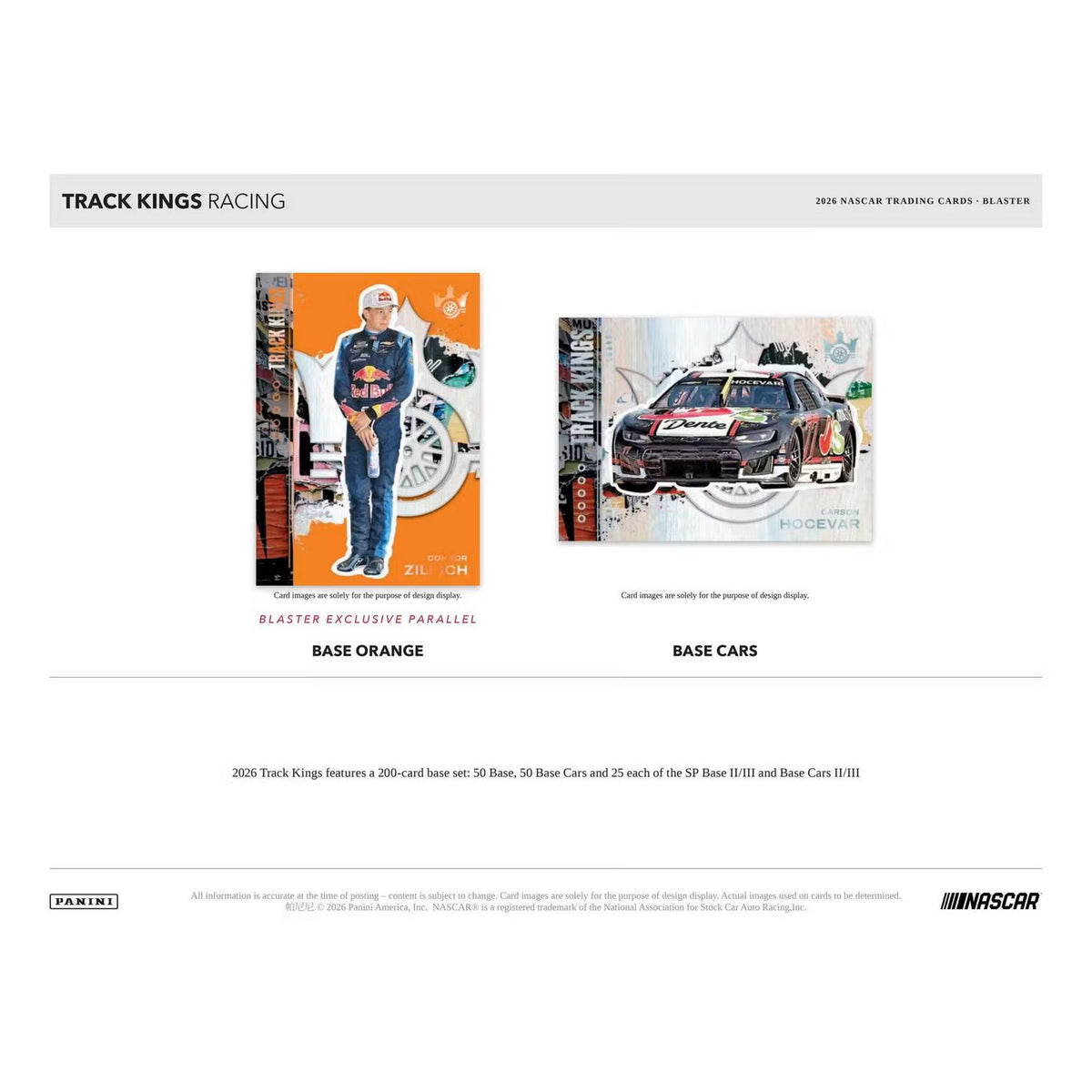 2026 Panini Track Kings NASCAR Racing Hobby Blaster Box