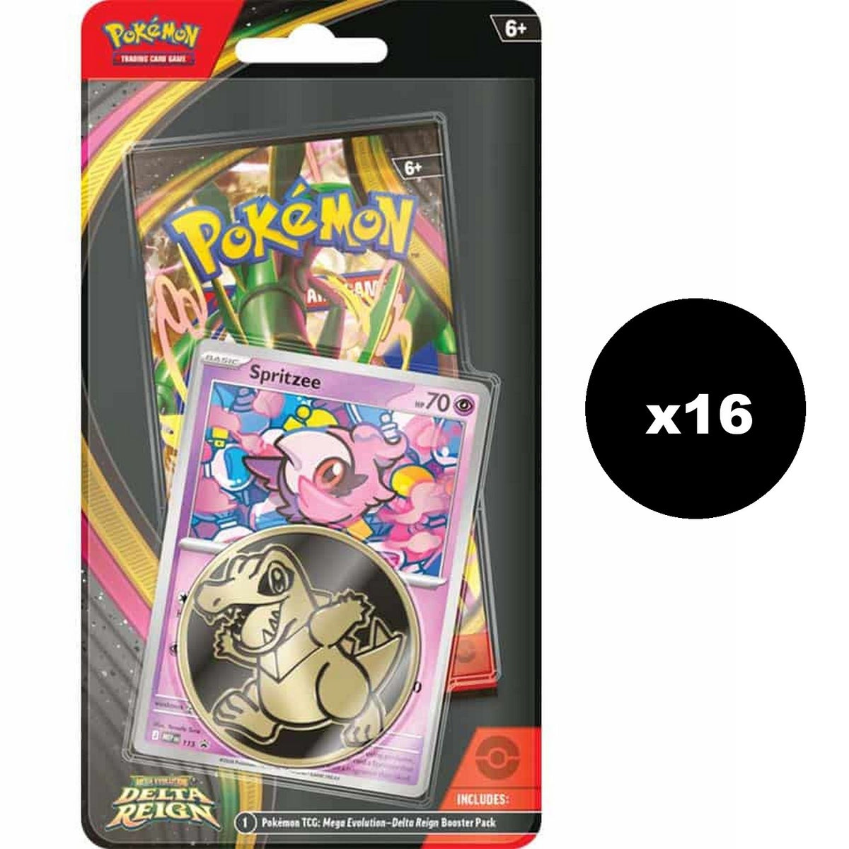 Pokemon: Mega Evolution Delta Reign Checklane Blister Inner Case (16ct) (ME06) *Expected Release Date 11-06-2026*