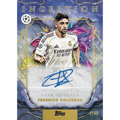 2025-26 Topps Inception UEFA Club Competitions Soccer Hobby Box