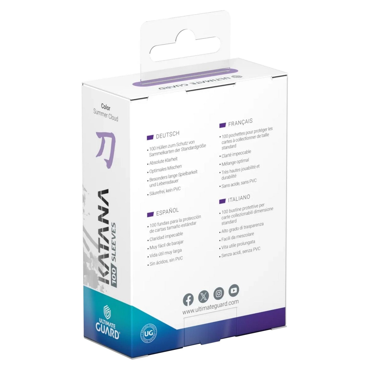 Ultimate Guard: Katana Standard-Size Sleeves 100ct (Summer Cloud)