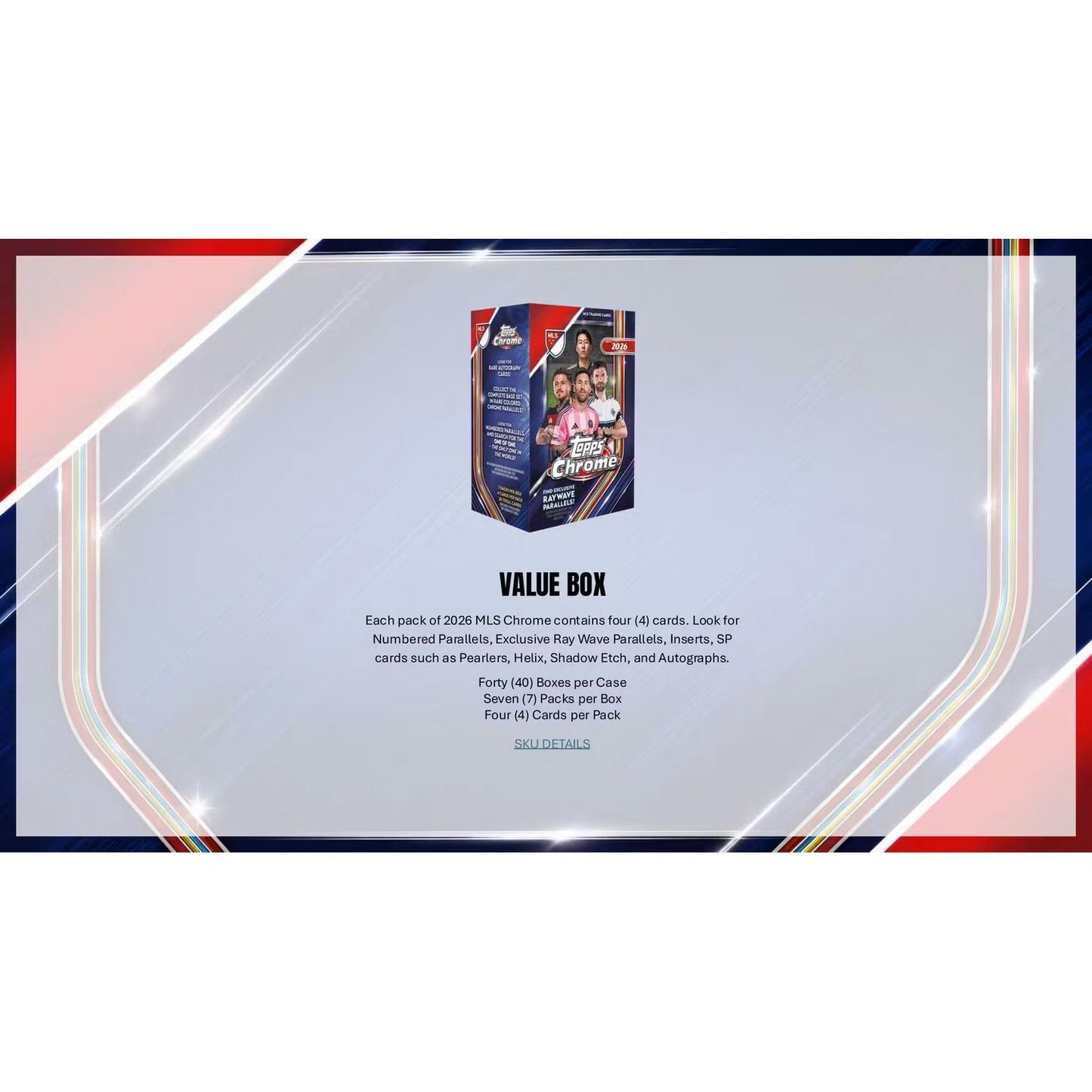 2026 Topps MLS Major League Soccer Chrome Blaster Box