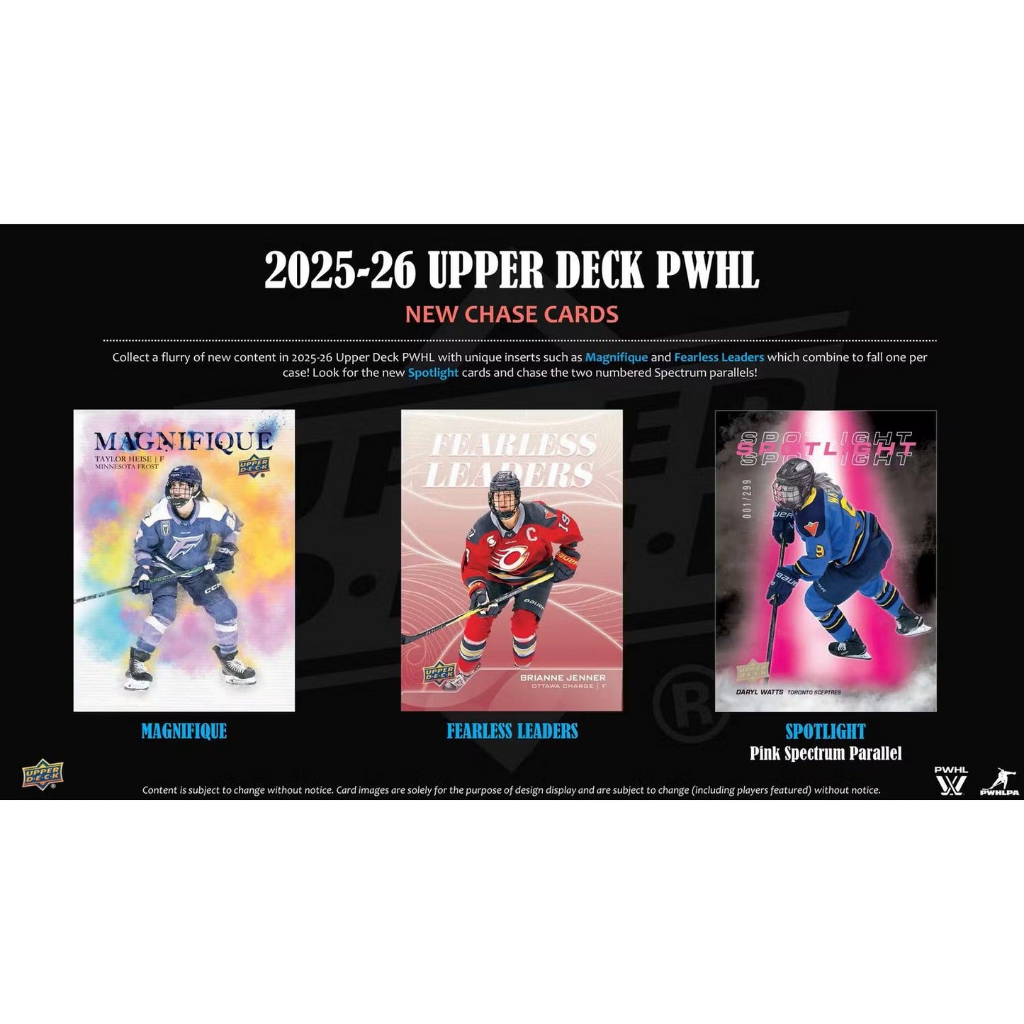 2025-26 Upper Deck Professional Women’s Hockey League Hobby Box *Contact Us To Order*