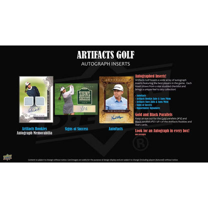 2026 Upper Deck Artifacts Golf Hobby Box *Contact Us To Order*