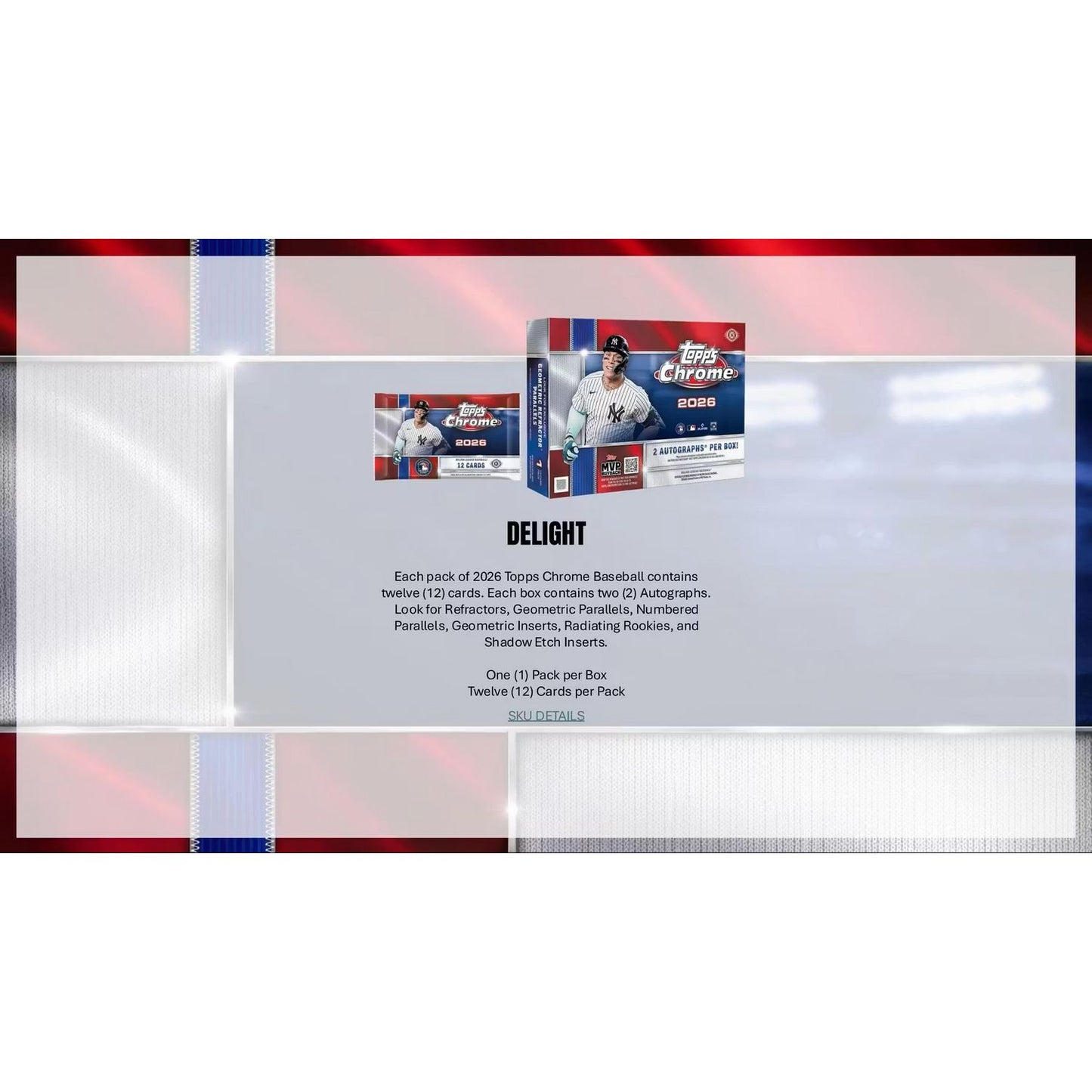 2026 Topps Chrome Baseball Mega Box
