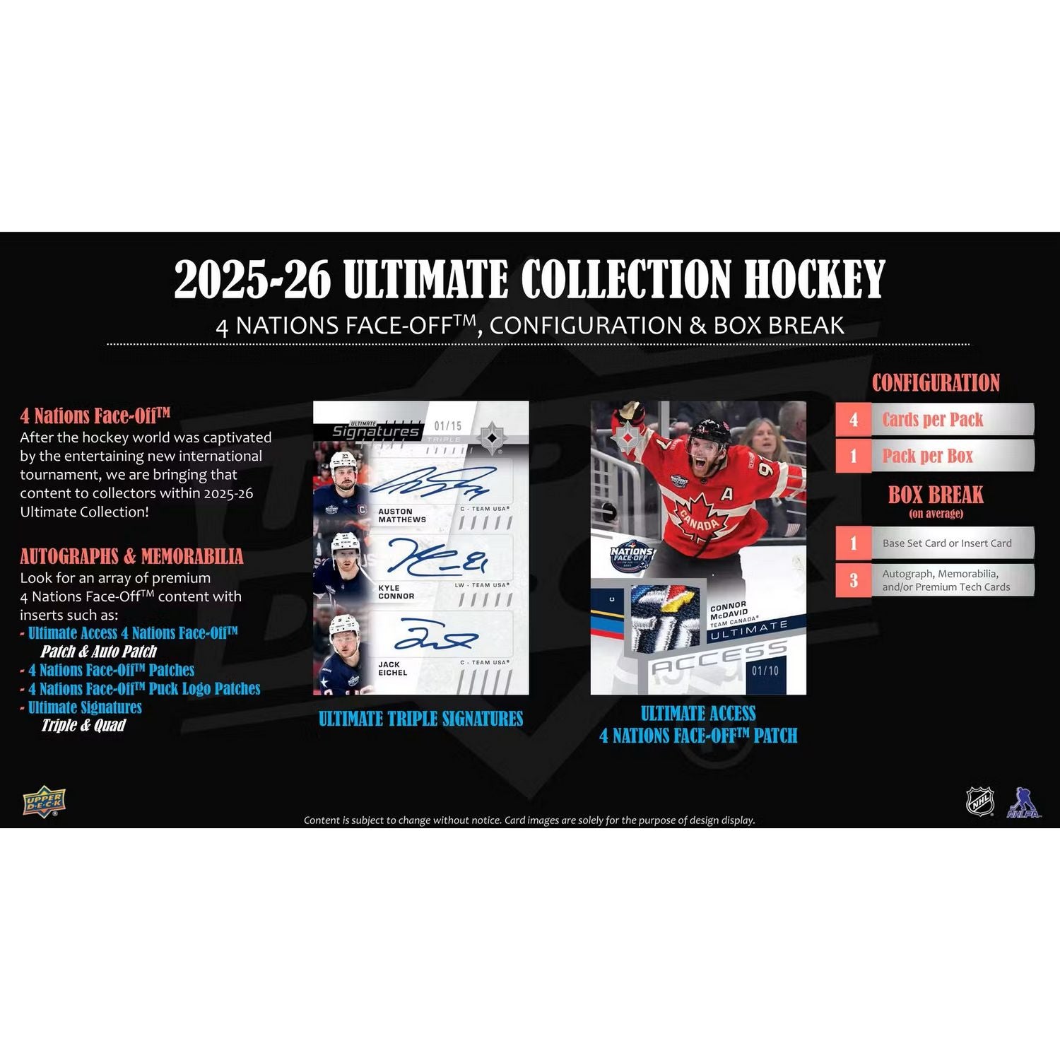 2025-26 Upper Deck Ultimate Collection Hockey Hobby Box *Contact Us To Order*、Upper Deck、kayou