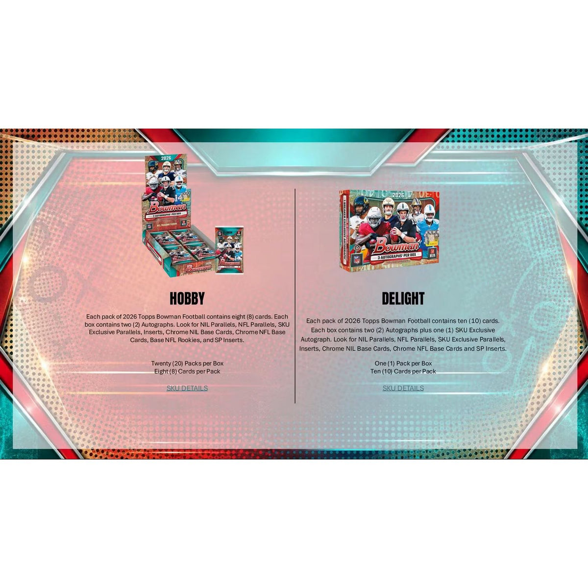 2026 Bowman Football Hobby Box