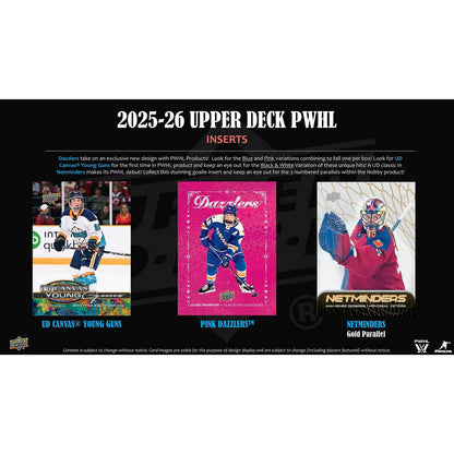 2025-26 Upper Deck Professional Women’s Hockey League Hobby Box *Contact Us To Order*