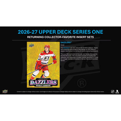 2026-27 Upper Deck Series 1 Hockey Blaster Box