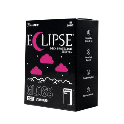 Ultra Pro: Eclipse Standard-Size Gloss Sleeves 105ct (Hot Pink)