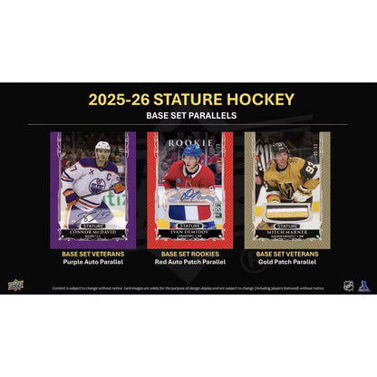 2025-26 Upper Deck Stature Hockey Hobby Box *Contact Us To Order*