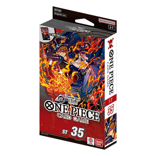One Piece TCG: Starter Deck - Red/Black Sabo [ST-35] *Expected Release Date 07-31-2026*