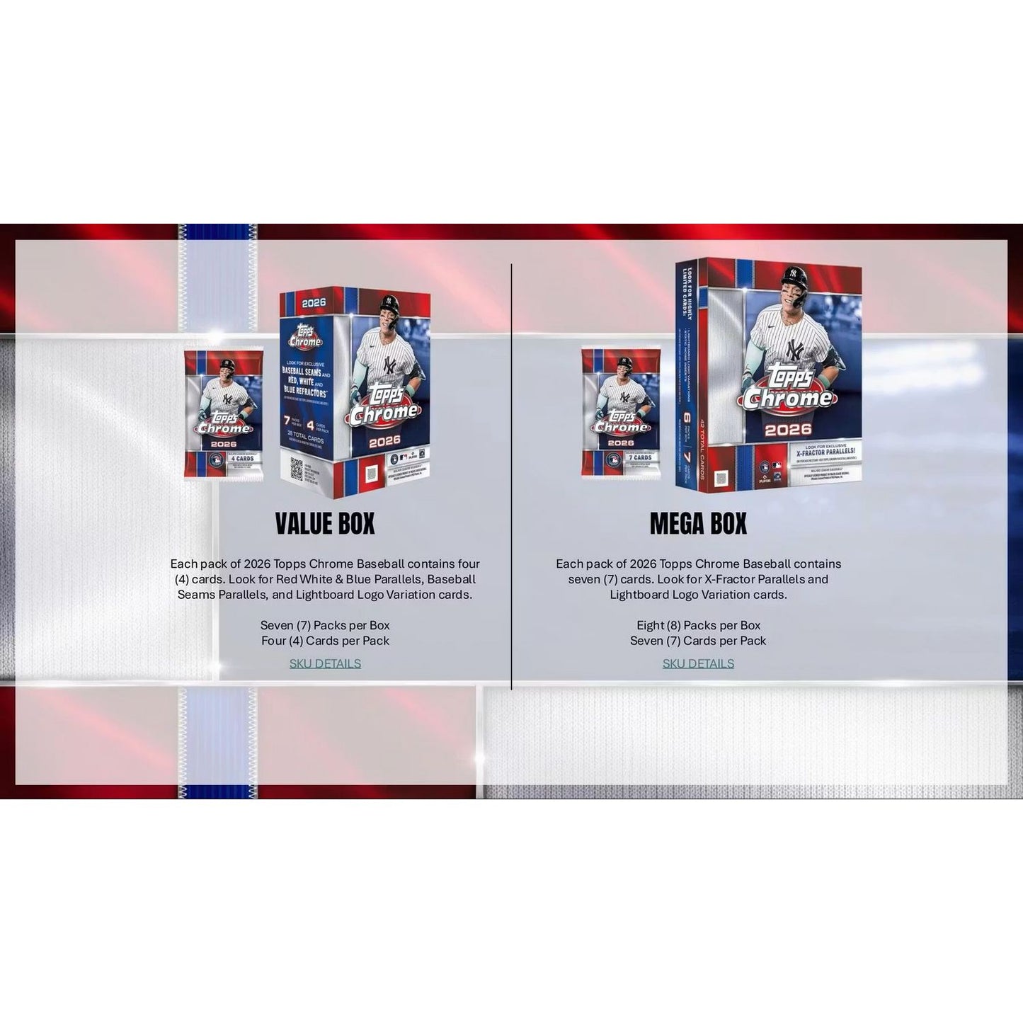2026 Topps Chrome Baseball Mega Box