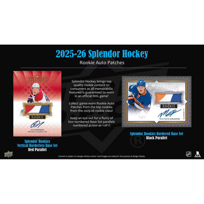 2025-26 Upper Deck Splendor Hockey Hobby Box *Contact Us To Order*