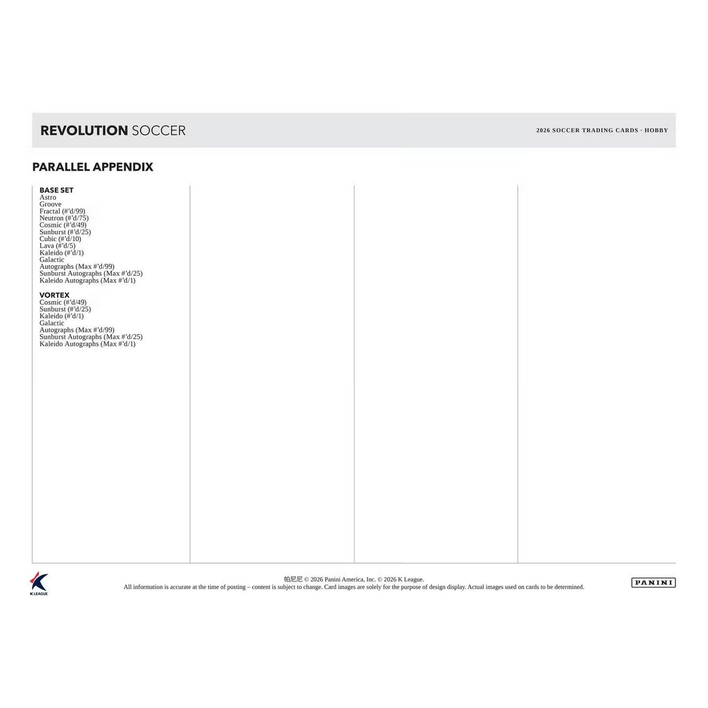 2025-26 Panini Revolution K League Soccer Hobby Box