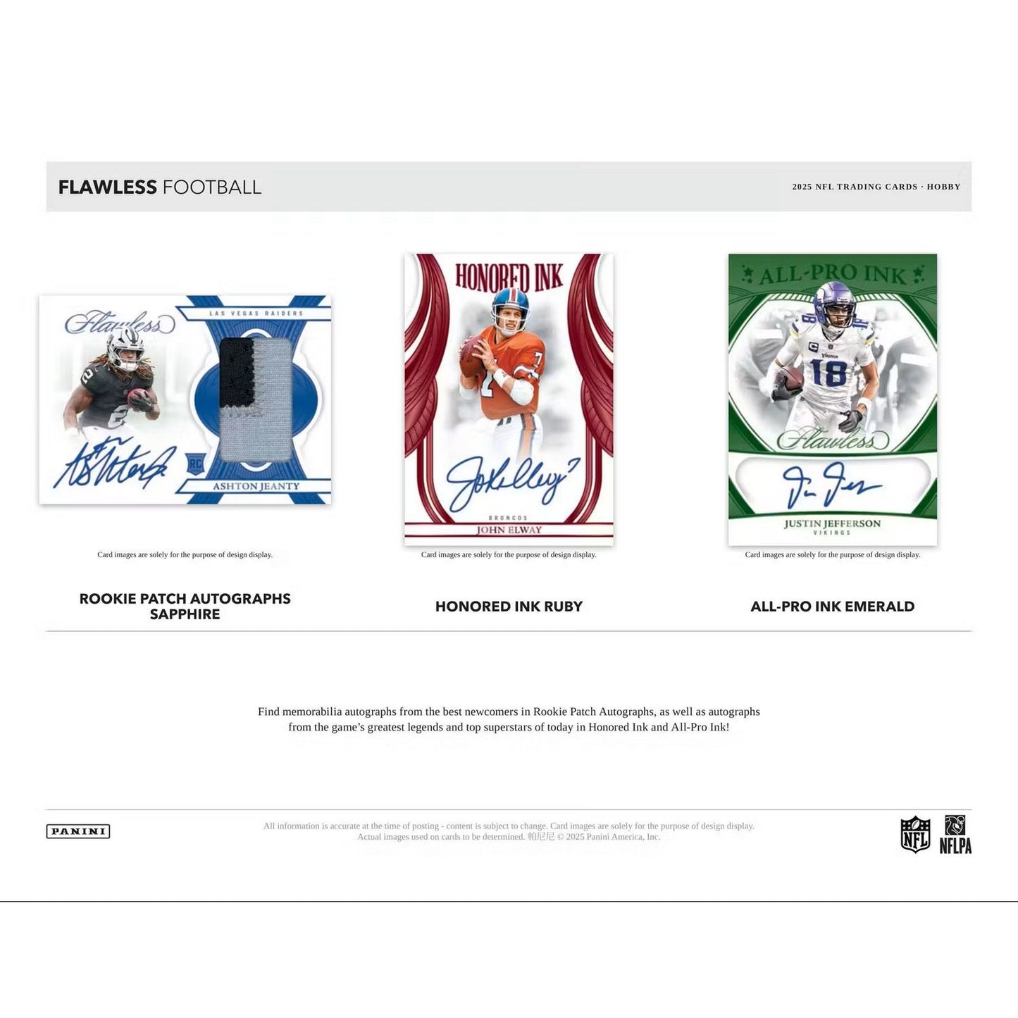2025 Panini Flawless Football Hobby Box