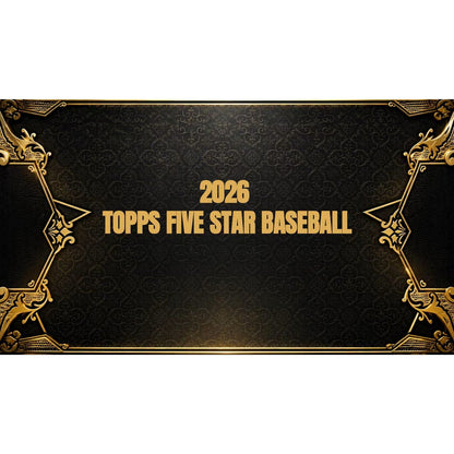 2026 Topps Five Star Baseball Hobby 3-Box Case