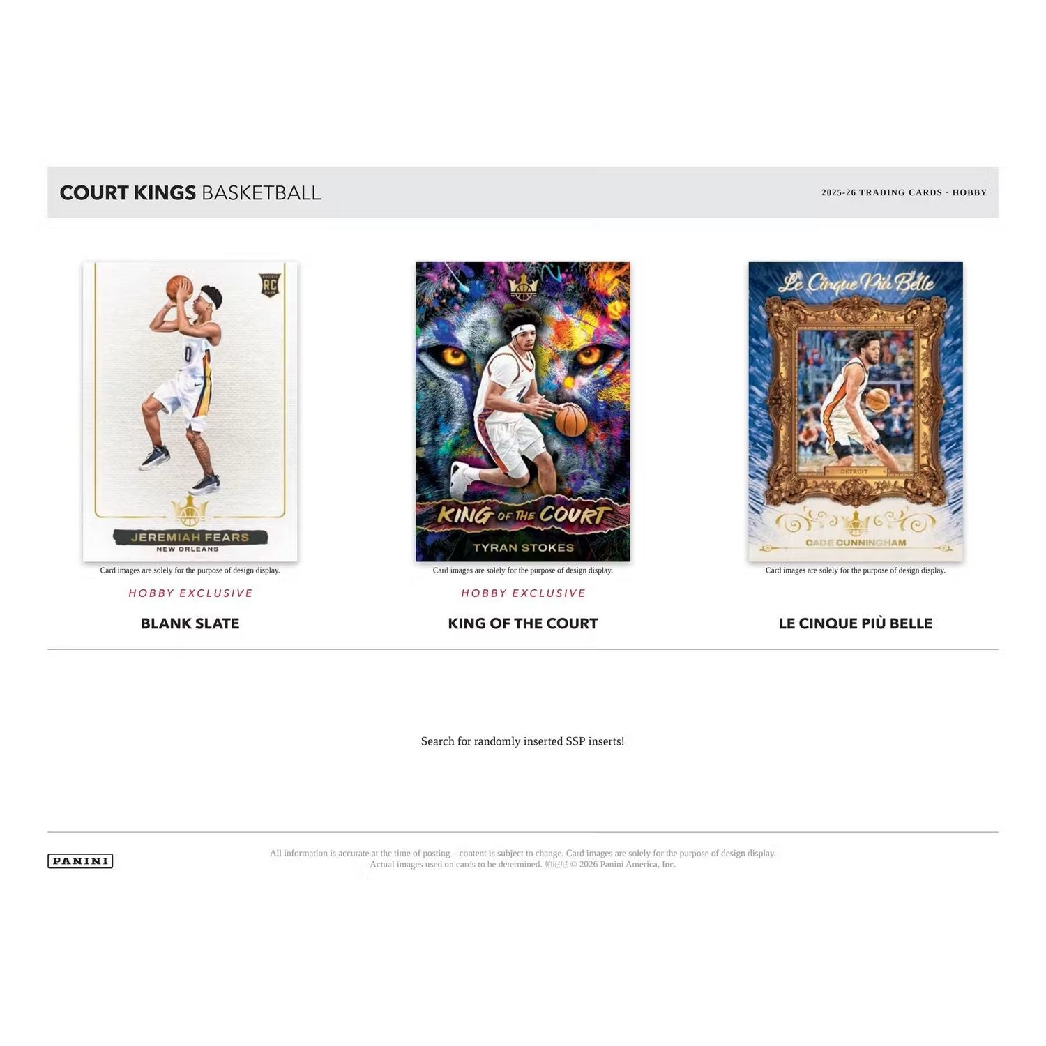 2025-26 Panini Court Kings Basketball Hobby Box、Panini、kayou