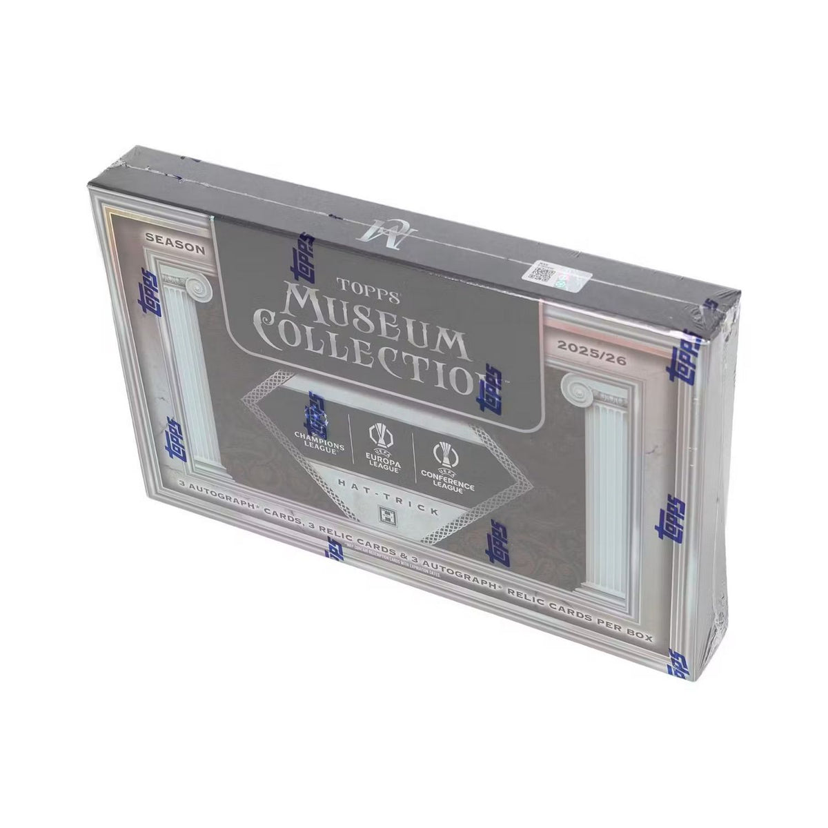 2025-26 Topps UEFA Club Competitions Museum Collection Soccer Hat Trick 4-Box Case