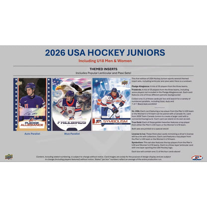 2026 Upper Deck Team USA Juniors Hockey Hobby Box *Contact Us To Order*