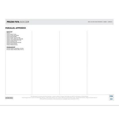 2025-26 Panini Prizm FIFA Soccer Choice Box