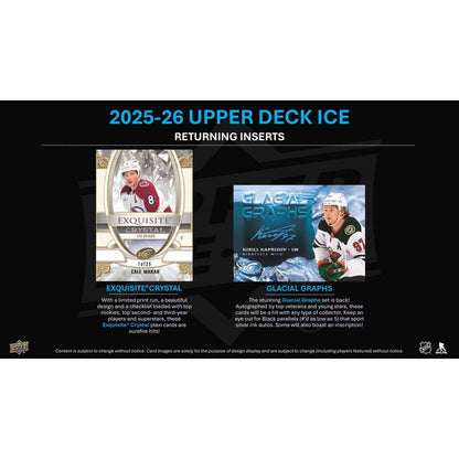 2025-26 Upper Deck Ice Hockey Hobby Box *Contact Us To Order*